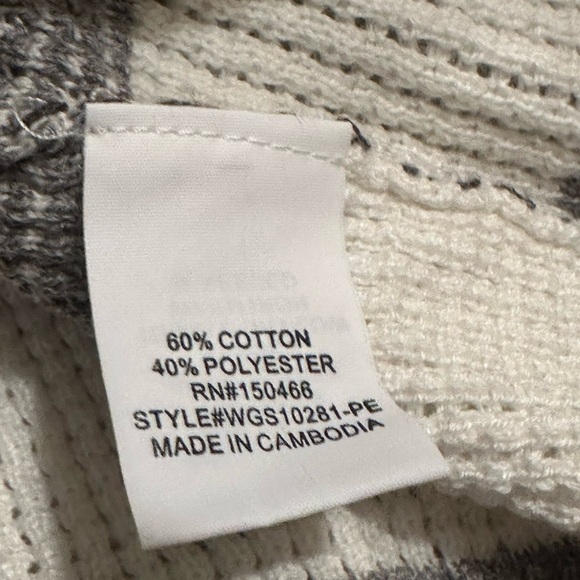 NWT MARKET & SPRUCE 
Tawnee Cotton Blend Waffle Stitch Sweater - Picture 6 of 12